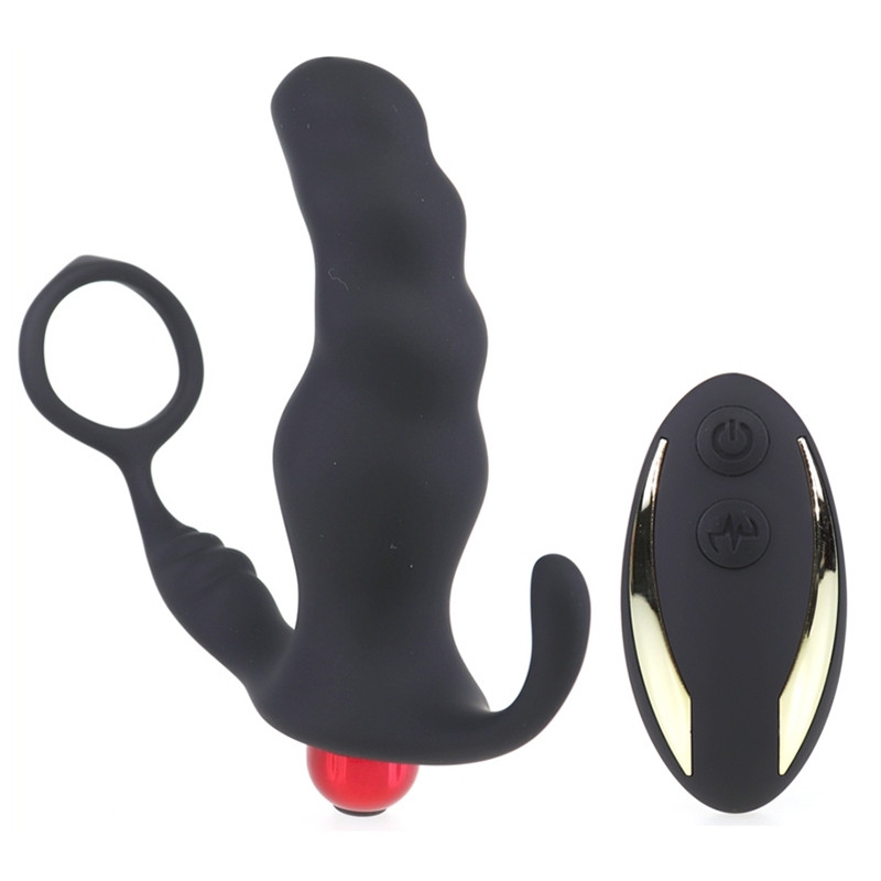 Generique Cockring et plug vibrant Knight 10 x 3.5cm